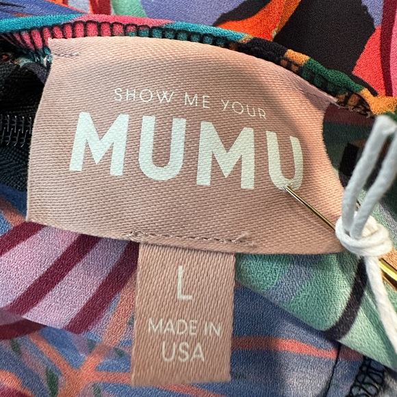 Show Me Your MUMU Go Out Cut Out Mini Dress - Color Tropical Paradise - Size L - Picture 10 of 12